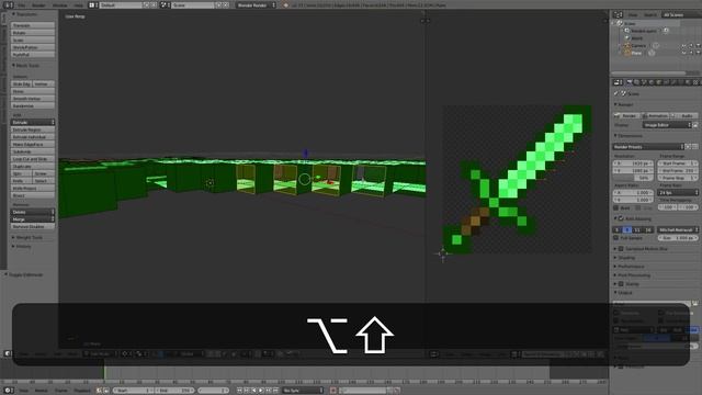 Blender 3D Minecraft Item Tutorial смотреть онлайн