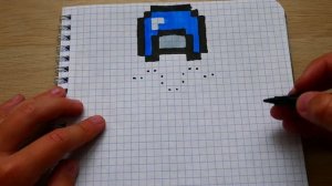 Я РИСУЮ НАГРУДНИК из MINECRAFT!!! PIXEL ART / how to draw