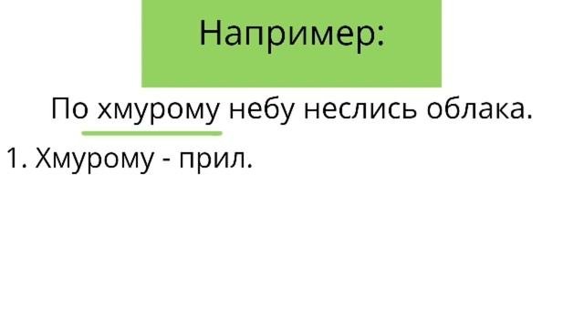 'Морфологический разбор имени прилагательного