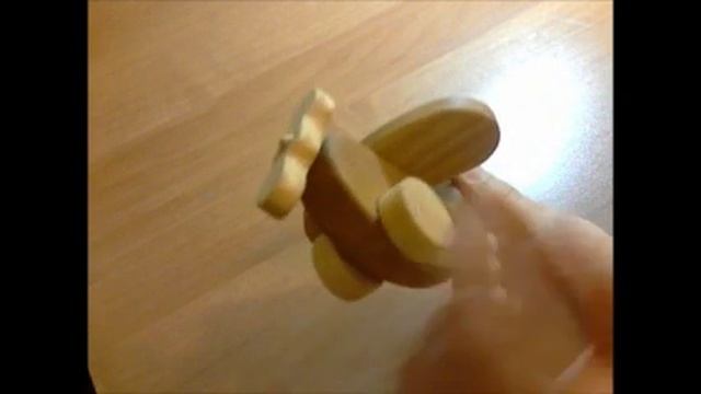 Деревянная игрушка ручной работы. Мастерская Михеевых. Самолет. смотреть онлайн
