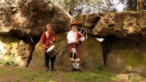 Flower of Scotland, Scotland The Brave, bagpipes and drums.Scottish.Instrumental.Street.Music