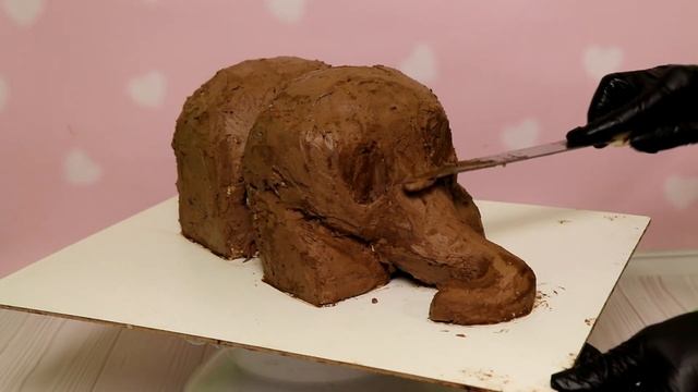 Торт для МАМЫ! 3Д-торт МАМОНТЁНОК. Мастер-класс 3д-торт.
