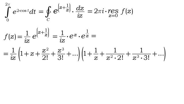 Интегральное приключение: вычеты ФКП, ряды и функция Бесселя смотреть онлайн