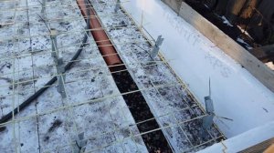 Заливка фундаментной плиты для бани!!!