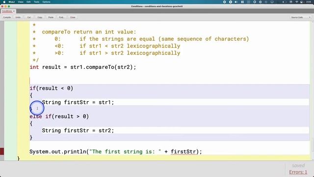 APCSA Conditions and Iterations 03.03: string comparisons 2 смотреть онлайн