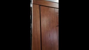 Очень теплая уличная входная дверь с филенчатым мдф (идеальна для деревянного дома)