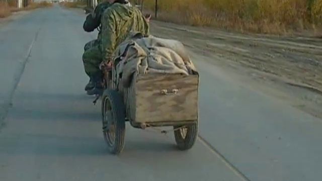Едем с рыбалки. ХМАО Белоярский район Сосновка 2007 год