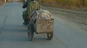 Едем с рыбалки. ХМАО Белоярский район Сосновка 2007 год