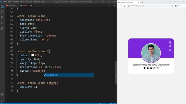 How to make Card Slider in HTML CSS & JavaScript | Owl Carousel