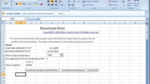 Strategy Backtesting in Microsoft Excel