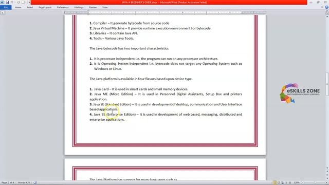 JAVA - Lecture 1  JAVA INTRODUCTION