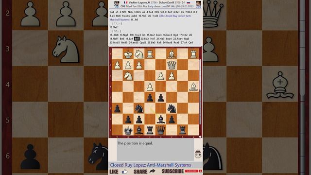 Titled Tuesday 28th March Early 2023 - Round: 10 || Maxime Vachier Lagrave vs Daniil Dubov