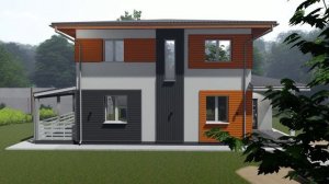 Фасад загородного дома