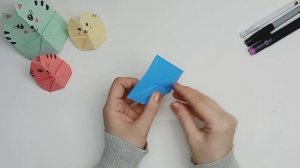 Как сделать необычную оригами антистресс игрушку котика. Котик-неваляшка