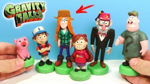 ЛЕПИМ ГРАВИТИ ФОЛЗ - ВЕНДИ, ЗУС и дядя СТЭН | Gravity Falls from clay