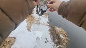 ЩУКА ЗИМОЙ НА МАЛОЙ РЕКЕ // КАК ЛОВИТЬ ЩУКУ НА ВОБЛЕРЫ В ХОЛОДНОЙ ВОДЕ // РЫБАЛКА 2024