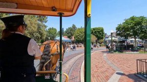 Horse-Drawn Street Car - Main Street Vehicles 2023 - Disneyland Rides [4K POV]