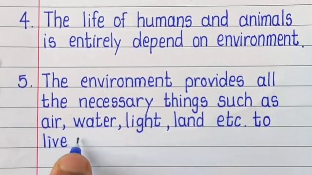 10 Lines on Environment In English l Essay Writing on Environment in English смотреть онлайн