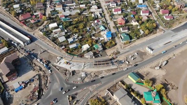 Строительство автострады с путепроводом через железнодорож. полотно / ул. Шоссейная / город Самара