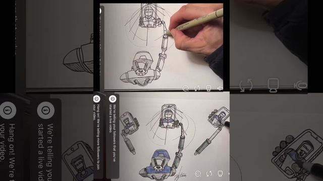Drawing and coloring a robot taking selfies смотреть онлайн