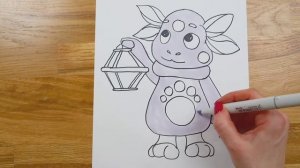 Как нарисовать Лунтика