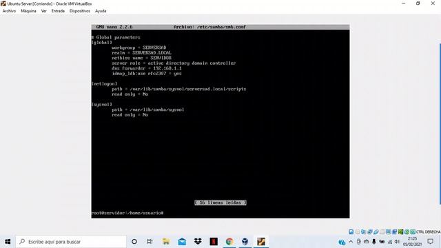 INSTALACIÓN Y CONFIGURACIÓN DE CONTROLADOR DE DOMINIO EN UBUNTU SERVER CON SAMBA смотреть онлайн