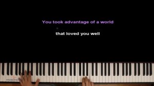 George Michael - Going To A Town (orig. Rufus Wainwright) ●  PIANO_KARAOKE ● ᴴᴰ + НОТЫ & MIDI