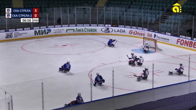 СКА-Стрела (СПб) - СКА-Стрела -2 (СПб) \ Онлайн-трансляция игр по следж-хоккею «Белые ночи – 2023» смотреть онлайн