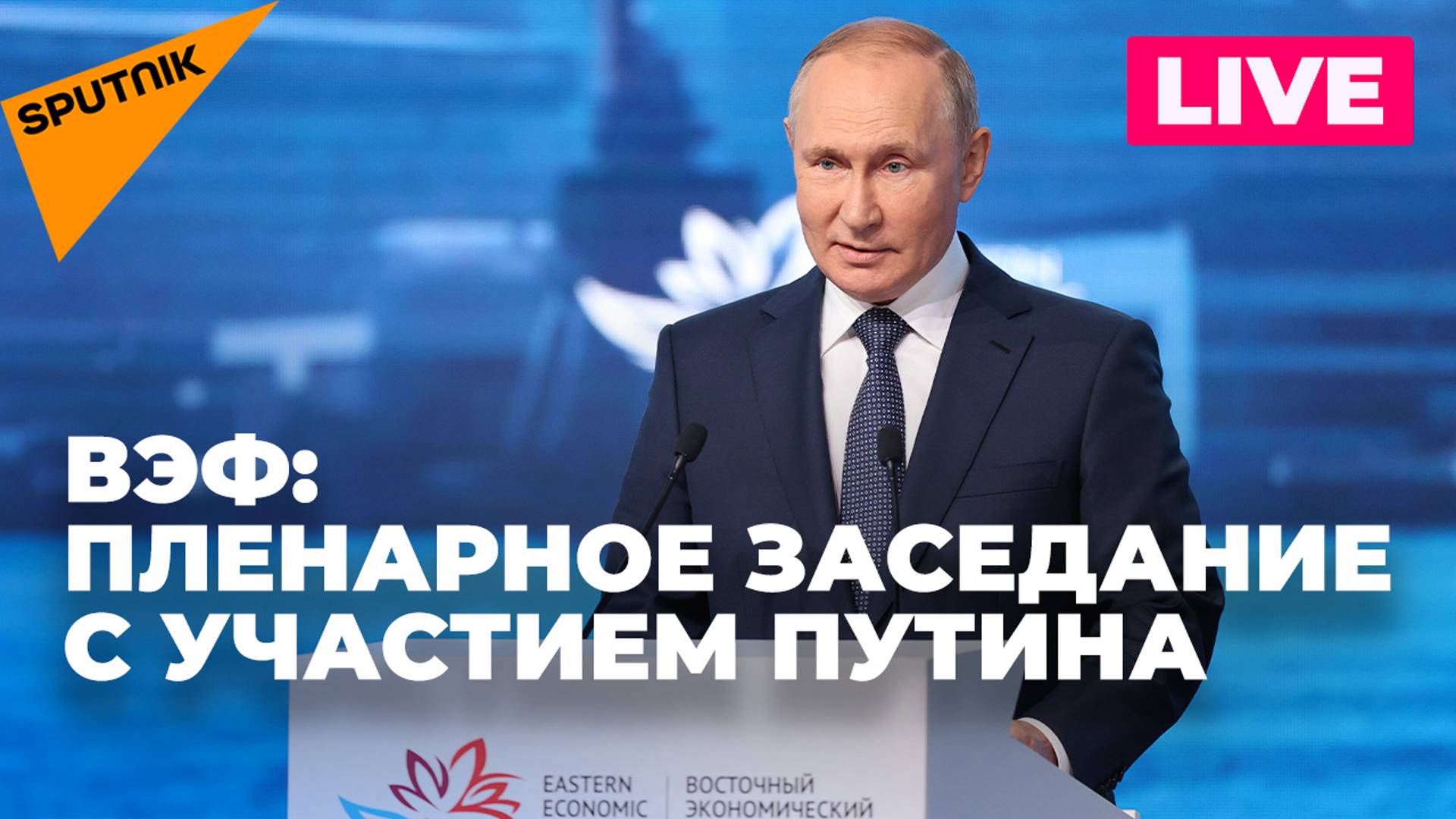 Путин выступает на пленарном заседании Восточного экономического форума