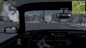 Дрифт на боевой ВАЗ 2104 зимой (City Car Driving)