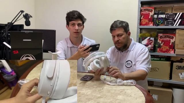 Review! Headset Gamer Redragon Lamia 2 RGB Lunar White + Suporte смотреть онлайн