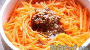 Салат с фасолью и морковкой по-корейски