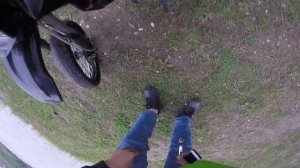 #28 ЧУТЬ НЕ РАЗБИЛСЯ НА МОТОЦИКЛЕ!!! Покатушка по броду на сликах.