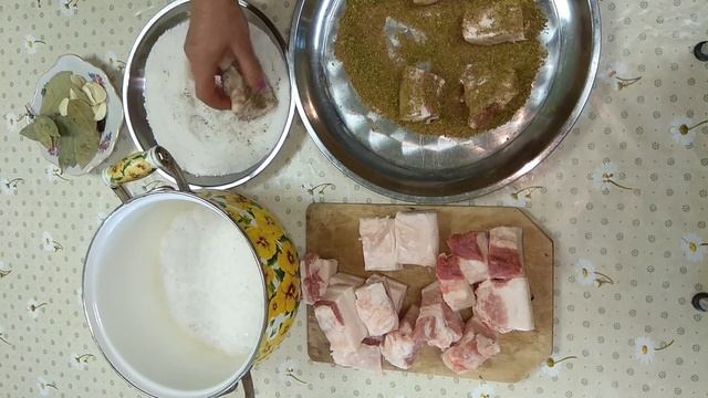 Сало (сухая засолка) Рецепт