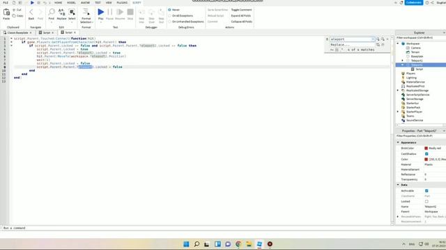 как сделать телепорт в роблокс студио? SluStudio смотреть онлайн