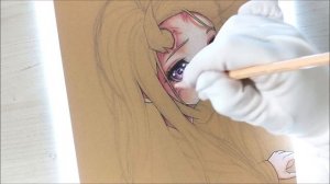 Real Time Drawing Nezuko Sketch, Colour skin, eyes, hair, Lineart - Demon Slayer 10 HOURS