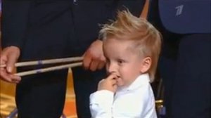 Минута славы  Трёхлетний барабанщик Лёня Шиловский