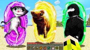 Выбери правильный портал NURPO или GARFIELD SCP 3166 или ЧУМНОЙ ДОКТОР SCP 049 в МАЙНКРАФТ