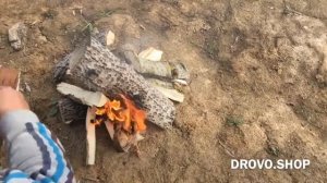 Горение дров из Осины - DROVO.SHOP