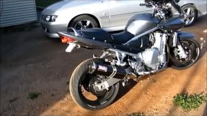 LED indicators on a Suzuki Bandit 1250