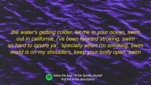 Chase Atlantic - Swim (tiktok remix speed up) Lyrics   luckily luckily luckily chase atlantic