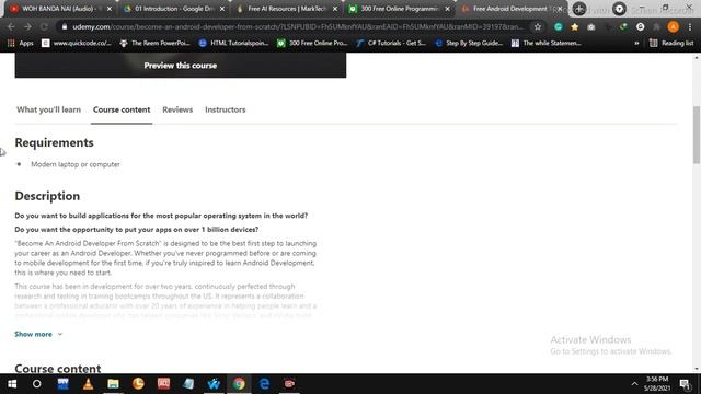 Become an Android Developer from  Scratch 2021