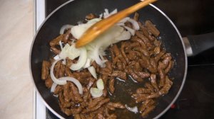 ЛАПША УДОН с говядиной и овощами. Азиатская кухня |  ENG SUB. UDON NOODLES with beef and vegetables