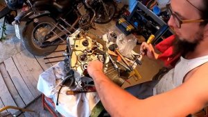 СТРОИМ БОББЕР HONDA STEED 400 ЧАСТЬ 2, ПРОБЛЕМЫ С ДВИГАТЕЛЕМ! HONDA STEED BOBBER BUILD PART 2