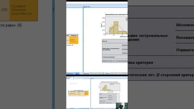 15. Пример. Проверка нормальности распределения. Вывод программы SPSS.