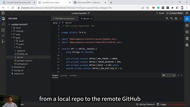 Using Git Manager in ChainIDE смотреть онлайн
