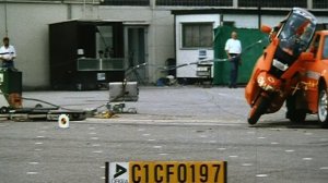 BMW C1 Scooter vs BMW 3 Series Crash Test