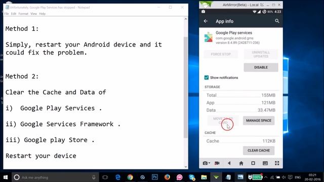 How To Fix "Unfortunately , Google Play Services has stopped" Error on Android ? смотреть онлайн