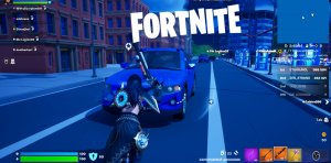 Зашёл на карту в Fortnite.