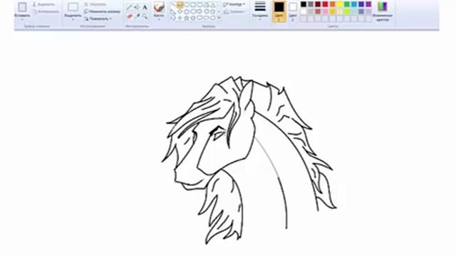 Как Нарисовать лошадь через paint #35 | How to draw a horse through the paint смотреть онлайн